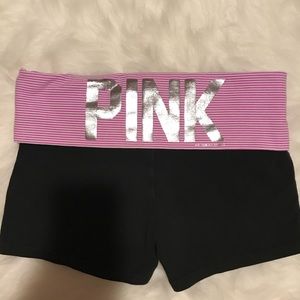 PINK yoga shorts